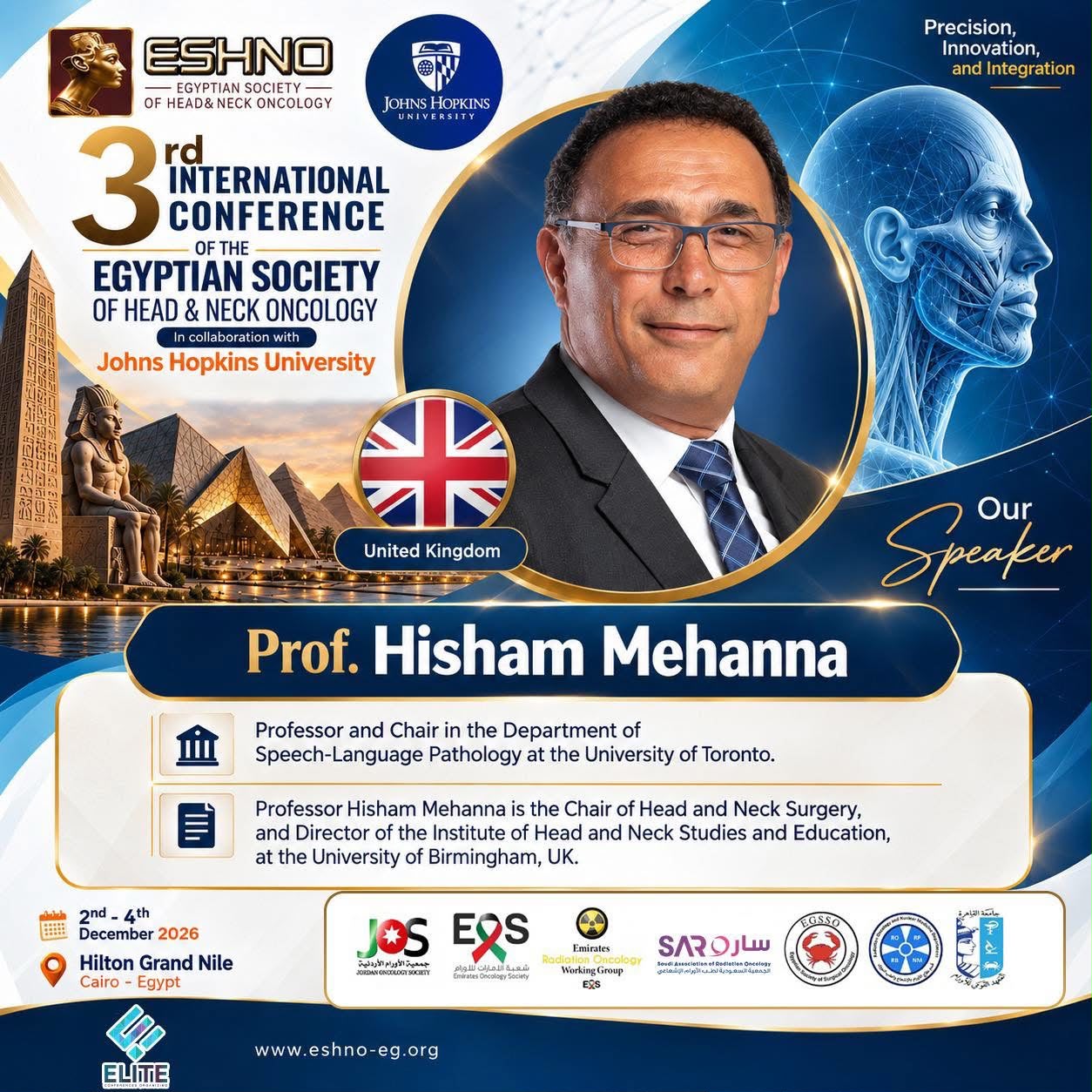 3rd International Conference of the Egyptian Society of Head & neck Oncology