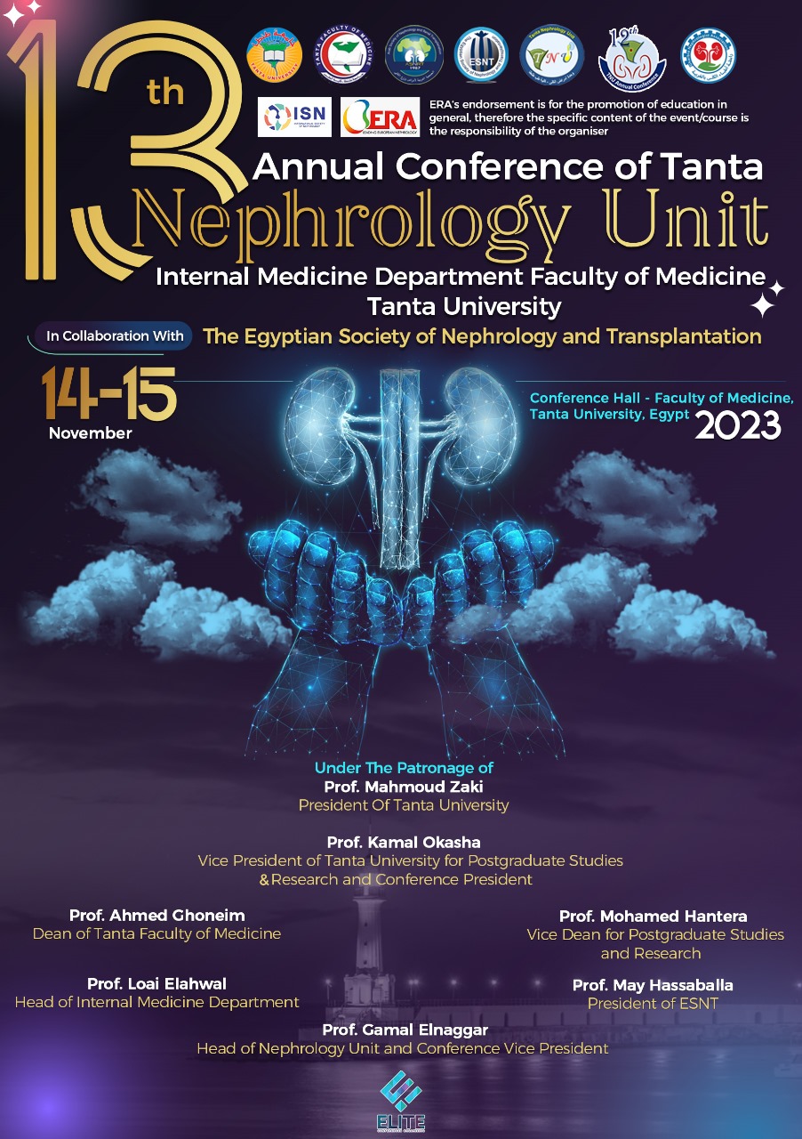 13th Annual Conference of Tanta Nephrology Unit