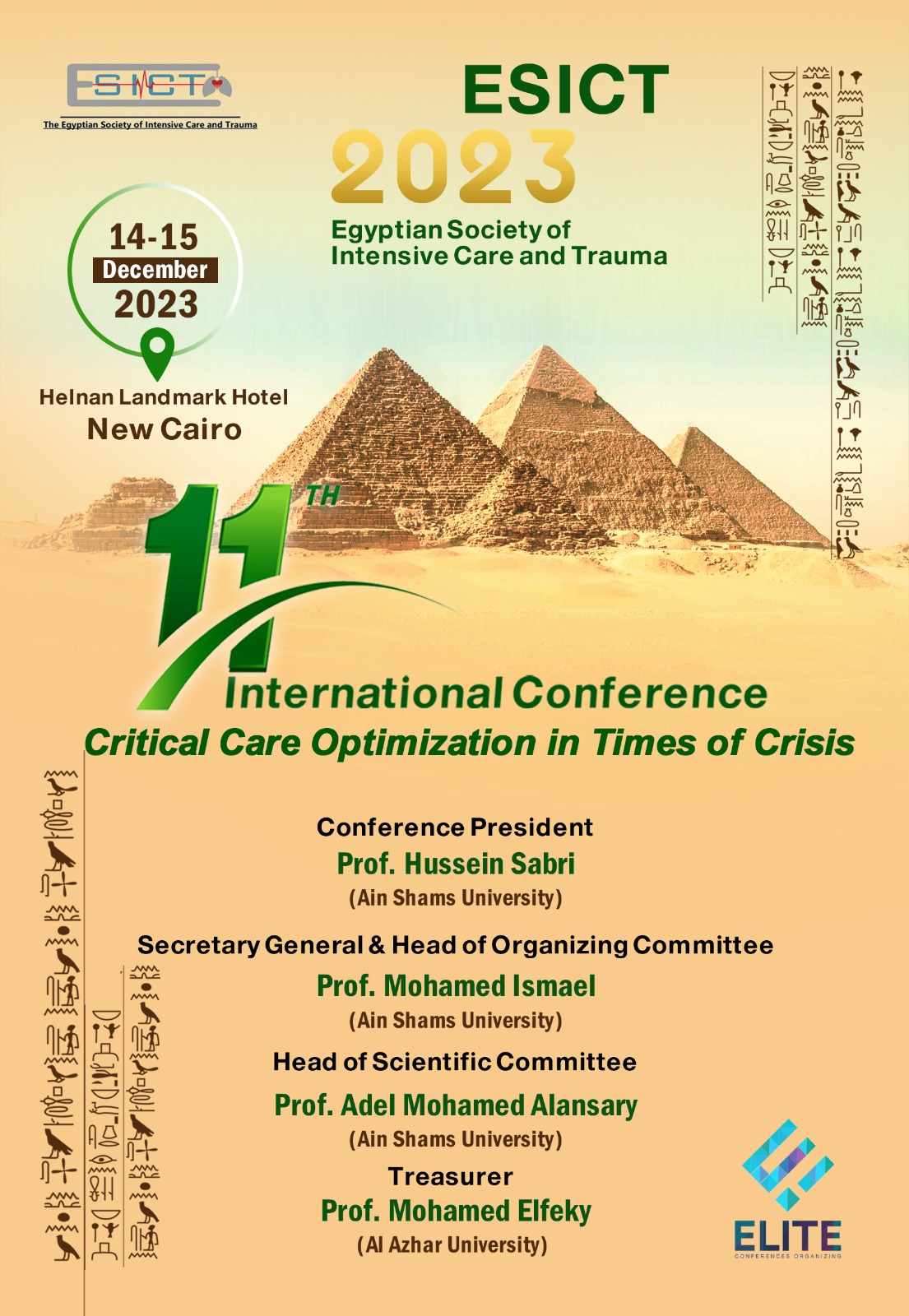 ESICT 2023 Egyptian Society of Intensive Care and Trauma