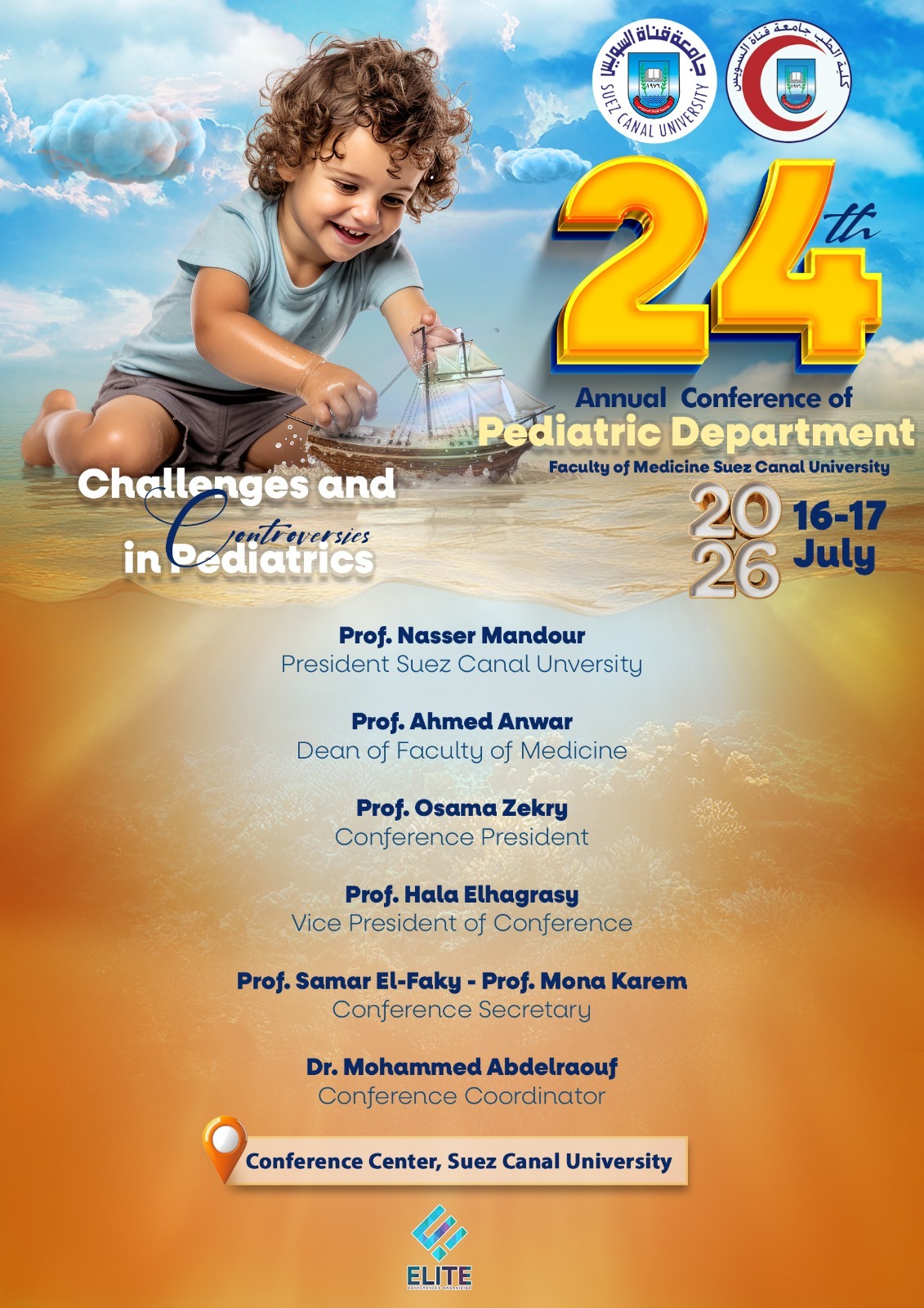 24th Annual Conference of Pediatric DepartmIsmailiaent faculty of Medicine Suez Canal University